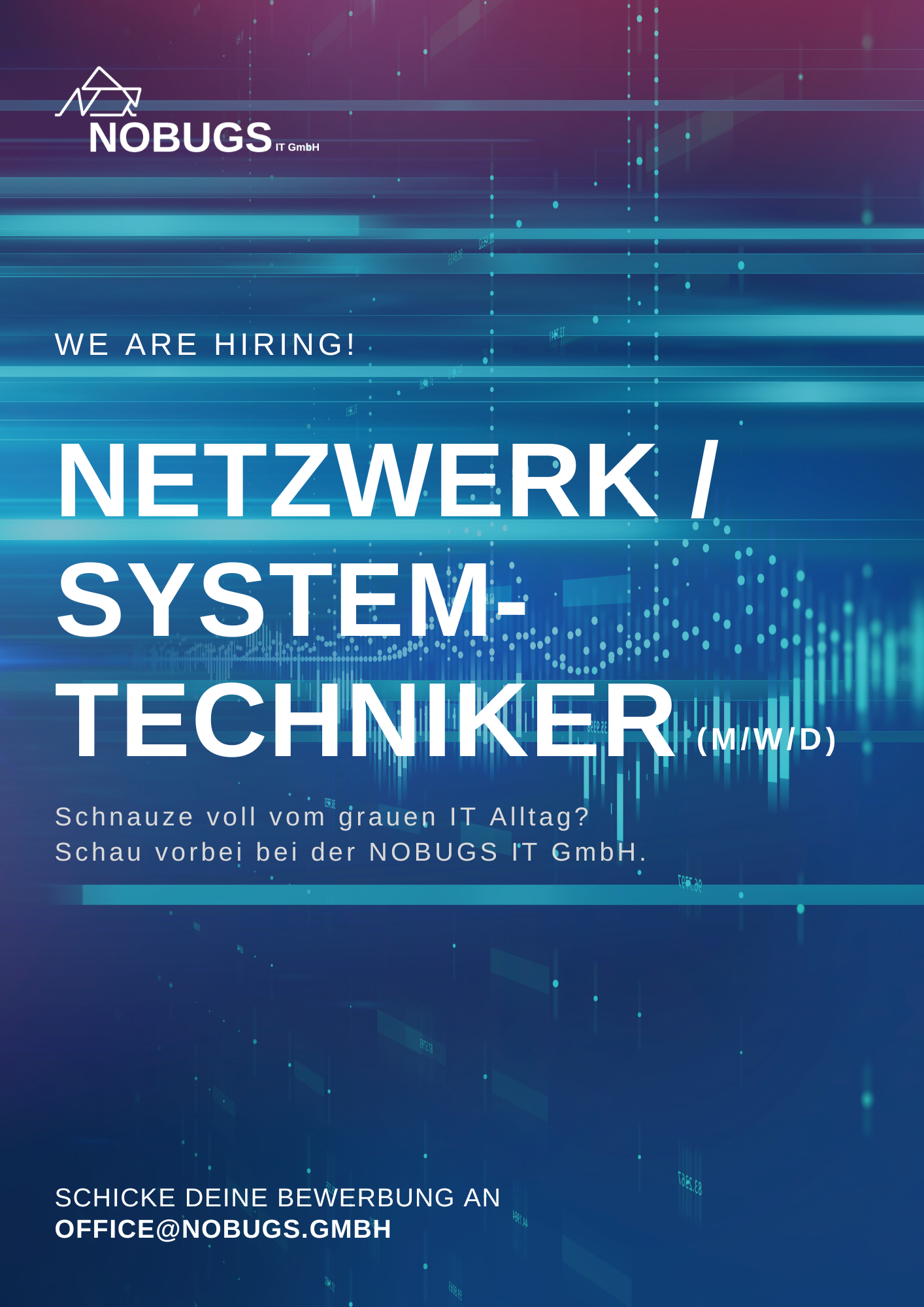 Overlay-Karriere-Netzwerk-Systemtechniker
